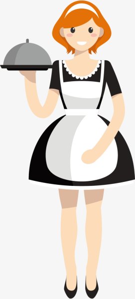 Горничная вектор