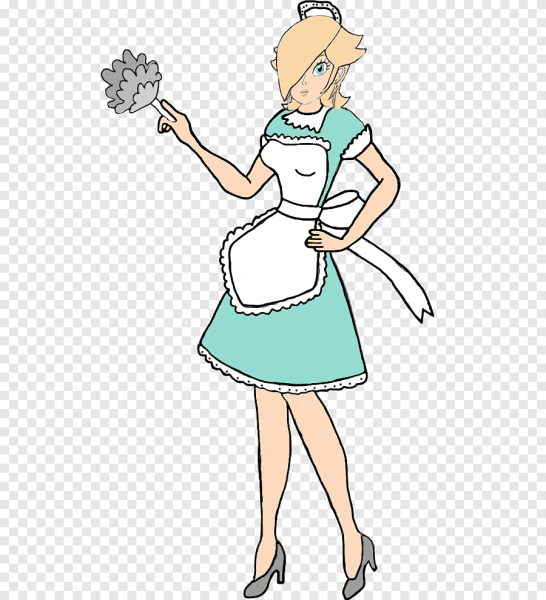 Горничная нарисованная