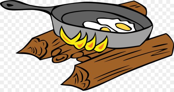 Сковорода огонь на белом фоне