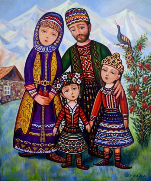 Севада Григорян семья картины
