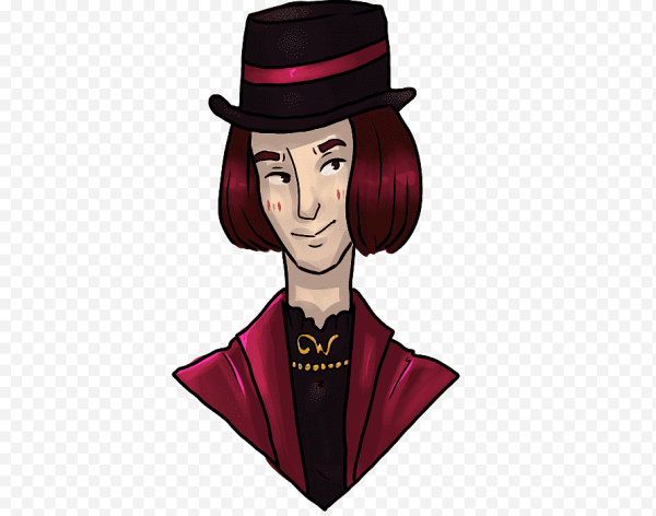 Джонни Депп Вилли Вонка рисунок