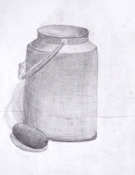 Бидон карандашом