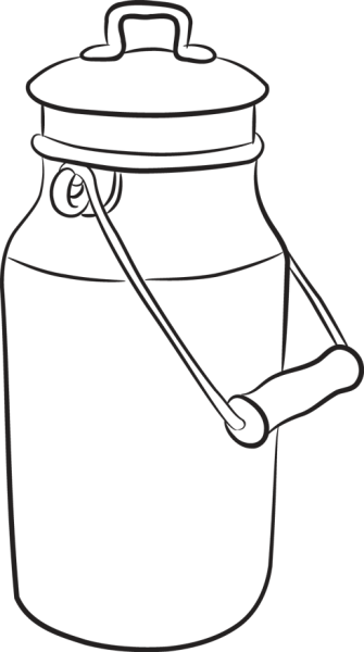 Бидон раскраска для детей