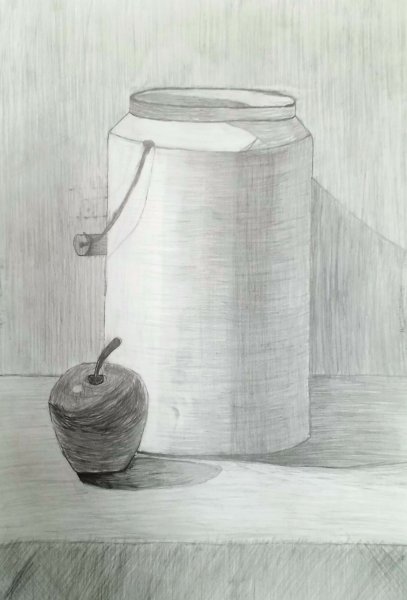 Бидон карандашом