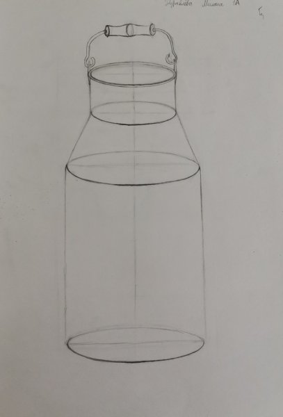 Бидон карандашом