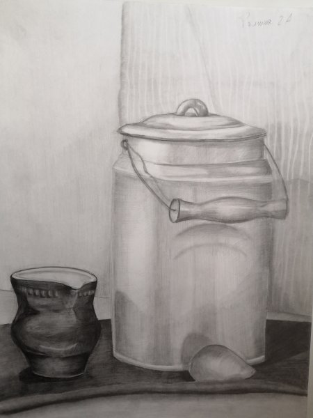 Натюрморт с бидоном