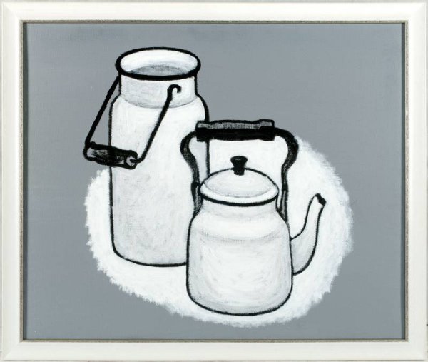 Бидон для молока карандашом