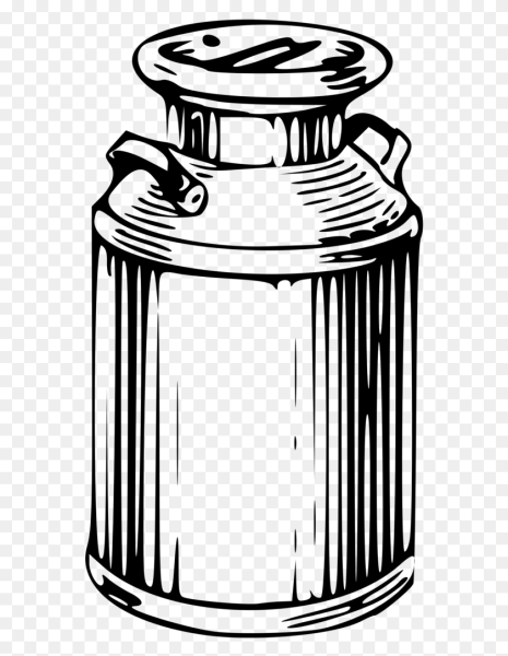 Бидон молока мультяшный