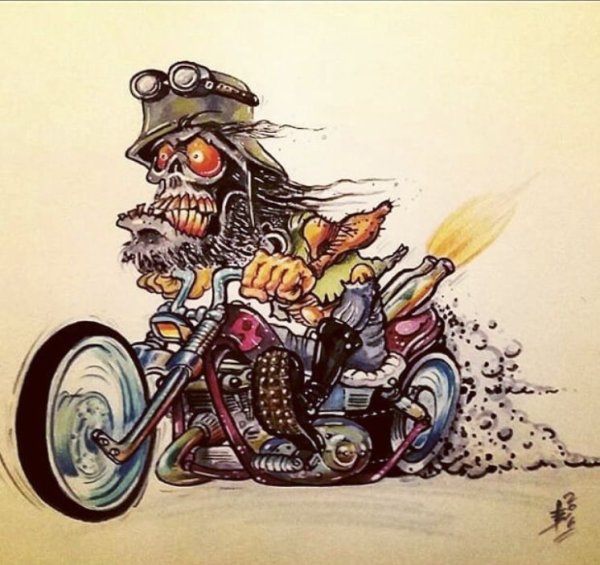 Бешеный мотоциклист