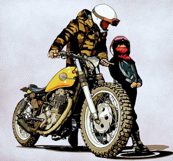 Байкерский Постер