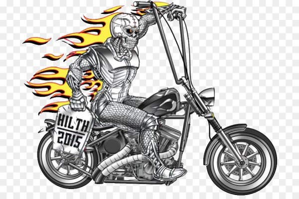 Байкер Харлей Дэвидсон вектор