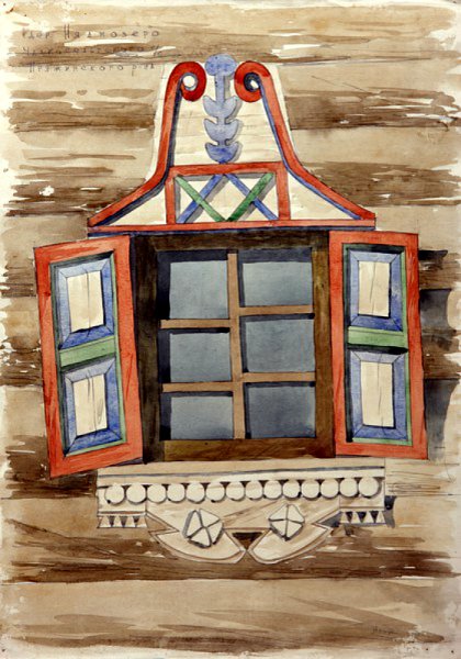 Окно избушки