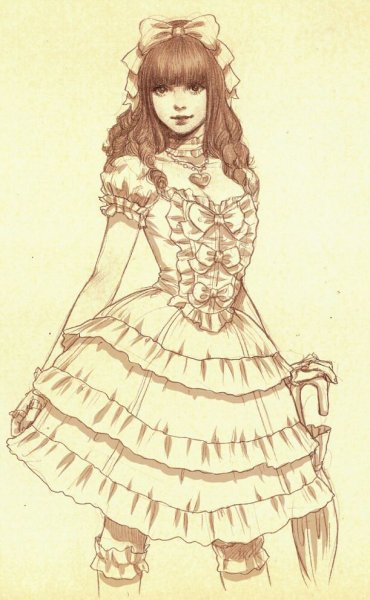 Винтажные иллюстрации лолит