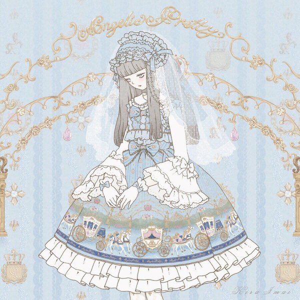 Лолита японские розовая с белым для рисования