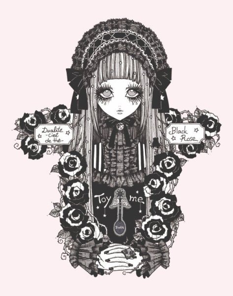 Аниме персонаж в бело розовом платье