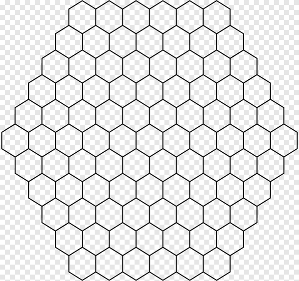 Гексагональная сетка а4