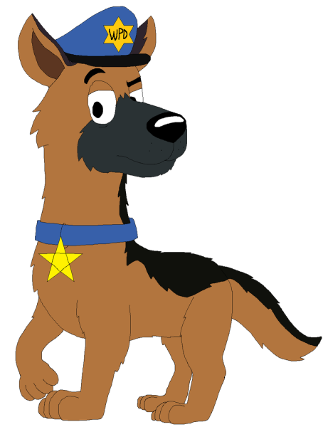 Мультяшная Полицейская собака