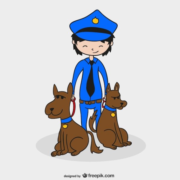 Мультяшные собаки полицейские