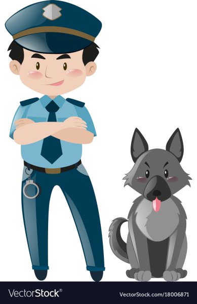 Полицейский рисунок для детей