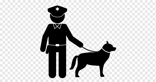 Силуэт полицейского