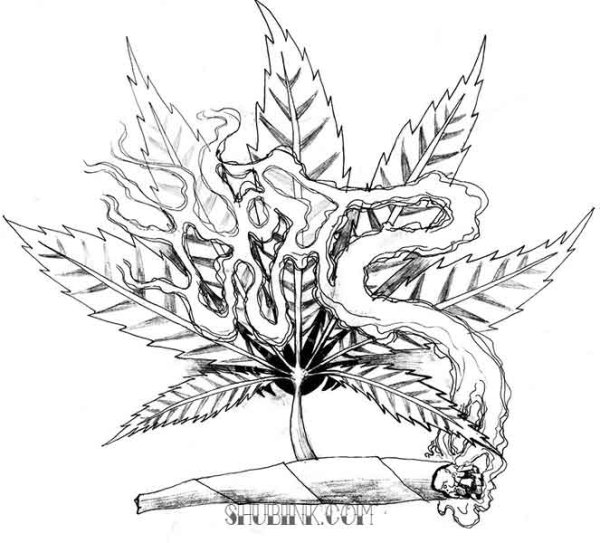 Марихуана стикер