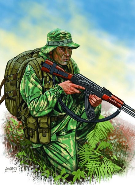 Современный российский солдат арт