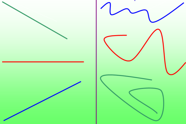 Изогнутые линии для детей