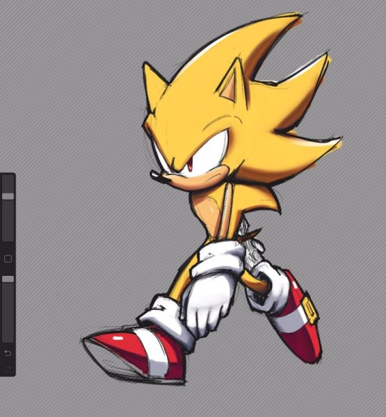 Набросок супер Соник