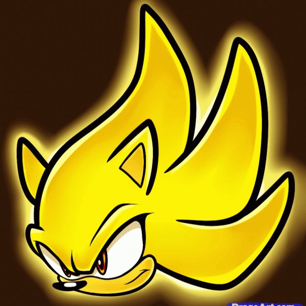 Голова супер Соника