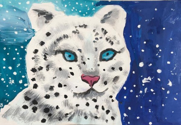 Снежный Барс пластилинография