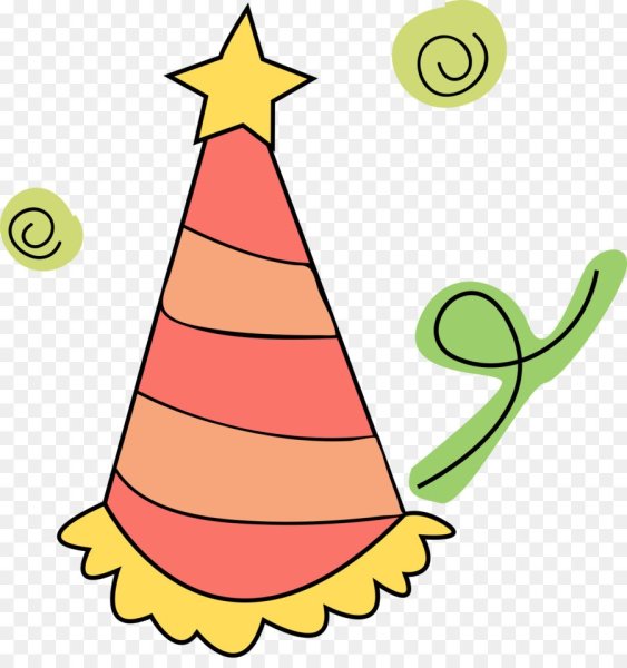 Праздничный колпак нарисованный