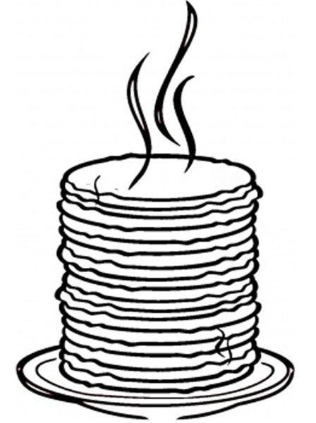 Рисование блинов на Масленицу