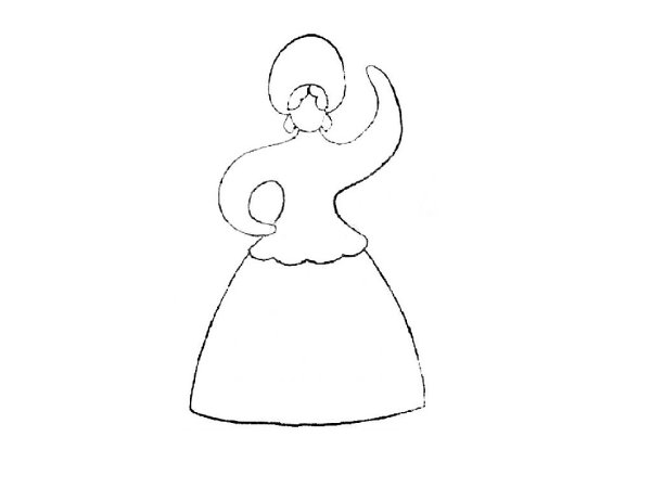 Дымковская роспись Водоноска