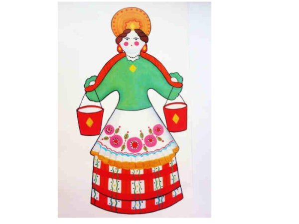 Рисование Дымковская Барыня