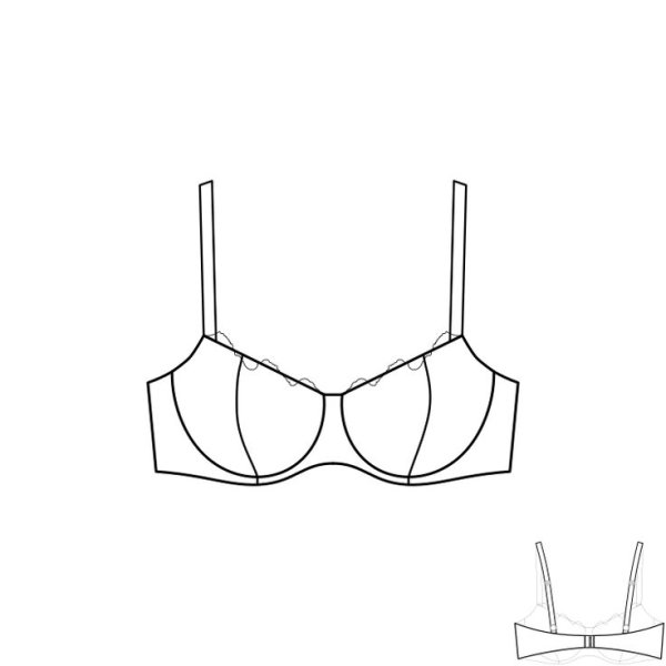 Лифчик нарисованный