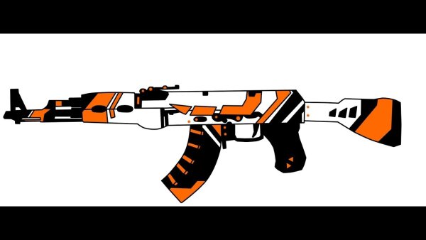 Раскраска AK 47 Азимов из КС го