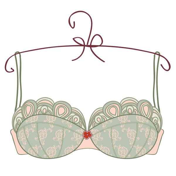 Нижнее белье на вешалке вектор