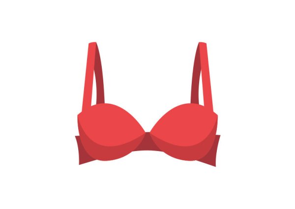 Нарисованный бюстгальтер