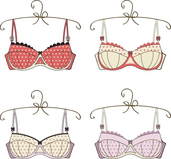 Нарисованный бюстгальтер