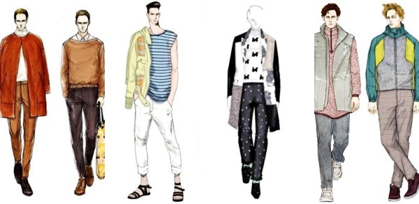 Наброски мужской одежды