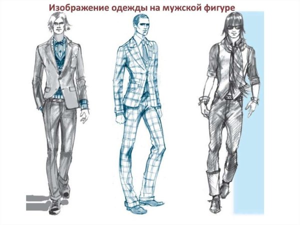 Эскиз мужского костюма