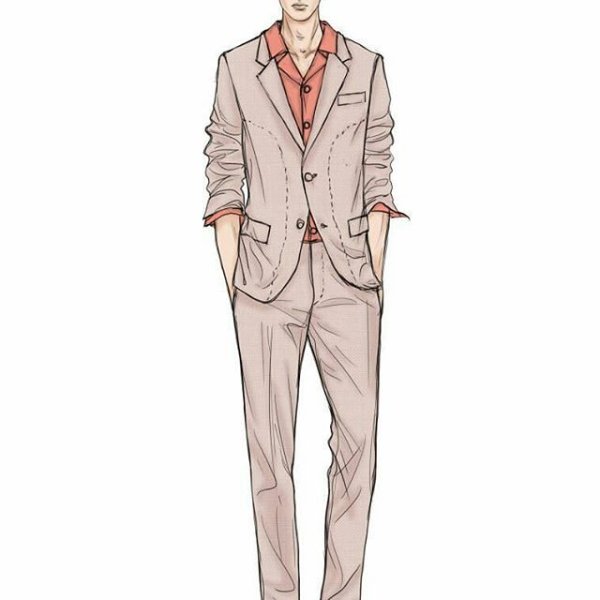 Наброски мужских костюмов
