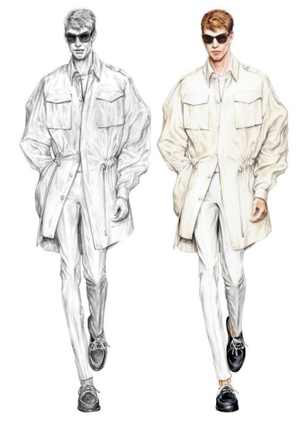 Фэшн эскизы