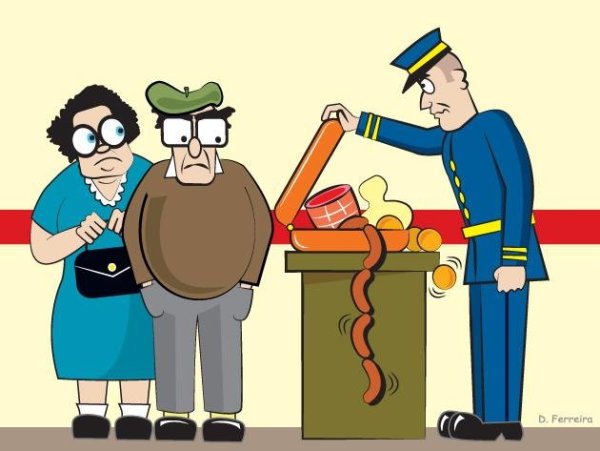 Таможенник мультяшный