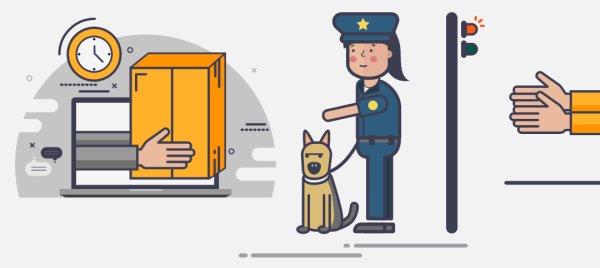 Таможня иллюстрация