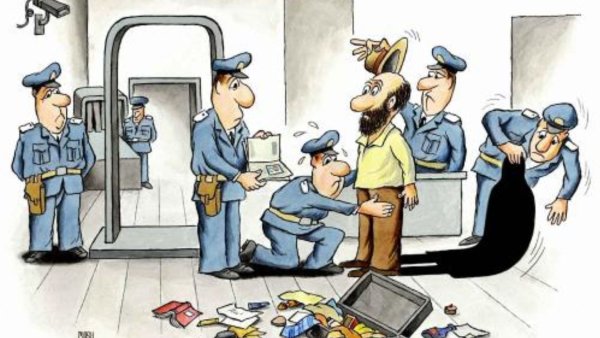 Таможенник карикатура