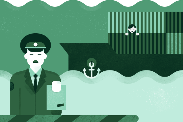 Таможенник мультяшный