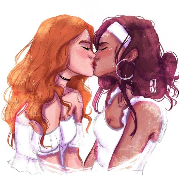 Манхва Юри поцелуй