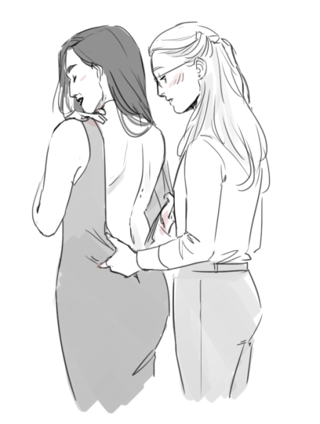 Нарисовать ЛГБТ девушек