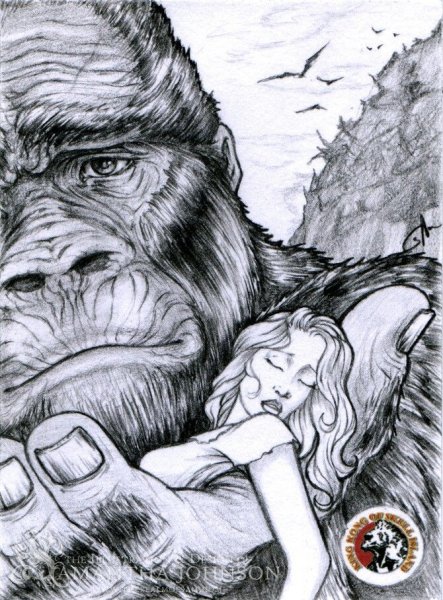 Кинг Конг нарисовать